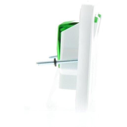 Clipsal Iconic Double Switch Power Point Horizontal Mount, 250V, 10A | Vivid White | 3025-VW