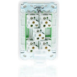 Clipsal Iconic Flush Switch Vertical Mount, 5 Gang, 230/240V, 10Ax1-Way/2-Way | Vivid White | 3045VA-VW