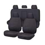 Challenger MITSUBISHI charcoal seat covers.