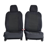 Jacquard seat cover.