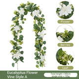 Artificial Eucalyptus Vine purple