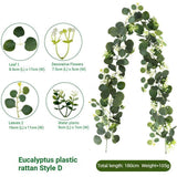 Artificial Eucalyptus Vine white