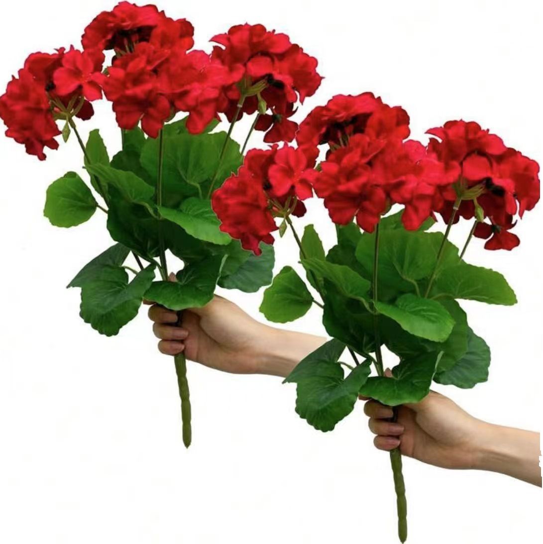 Artificial Flowers Rose Red