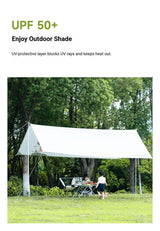 black Canopy Version-Canopy+Folding Table+2 Moon Chairs