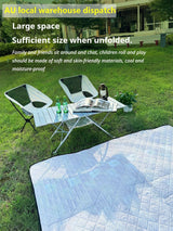Black Ground Mat Version-Ground Mat+Folding Table+2 Moon Chairs