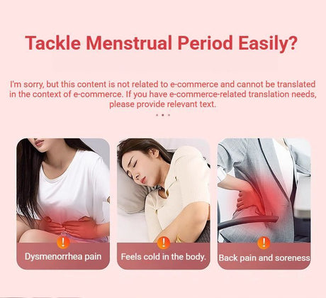 Heated Period Relief Waist Belt Pink Little Rabbit.