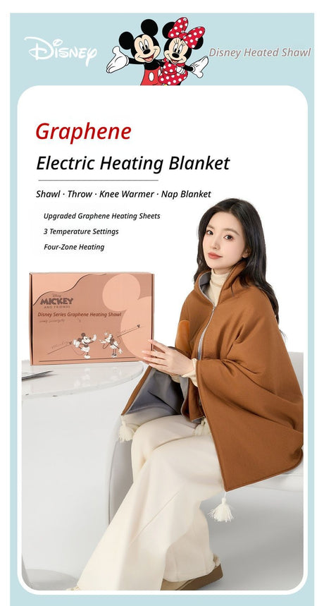 Heating Shawl, Brown.