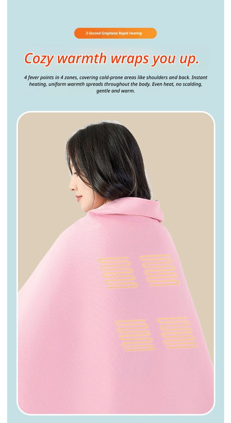 Heating Shawl, Pink.