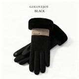 Ladies Winter Warm Cashmere Gloves DY50 Gray