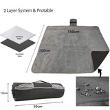 utdoor Camping Blanket - Black