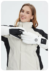 Outdoor Smart Heated Winter Gloves Black