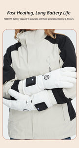 Outdoor Smart Heated Winter Gloves Black