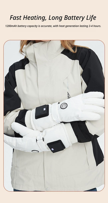 Black heated heating pads, windproof, lightweight.