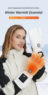 Outdoor Smart Heated Winter Gloves Black