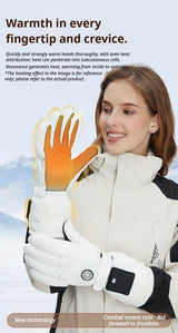 Outdoor Smart Heated Winter Gloves Black