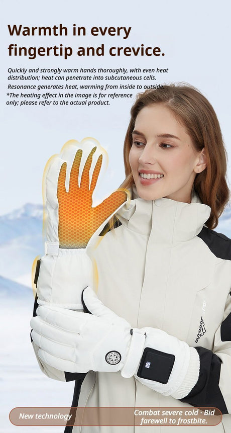 Black heated heating pads, windproof, lightweight.