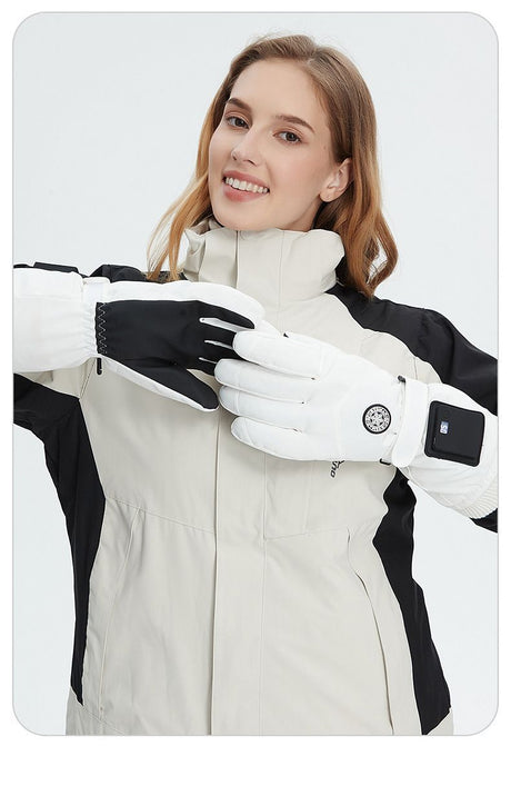 White heated heating pads, windproof, lightweight.