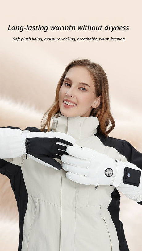 White heated heating pads, windproof, lightweight.