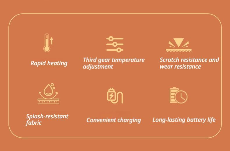 Outdoor Smart Heated Winter Gloves White