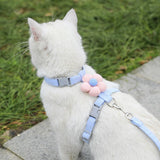 Pet Harness-Blue+1.8m Leash+Size M
