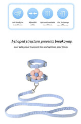 Pet Harness-Blue+1.8m Leash+Size S