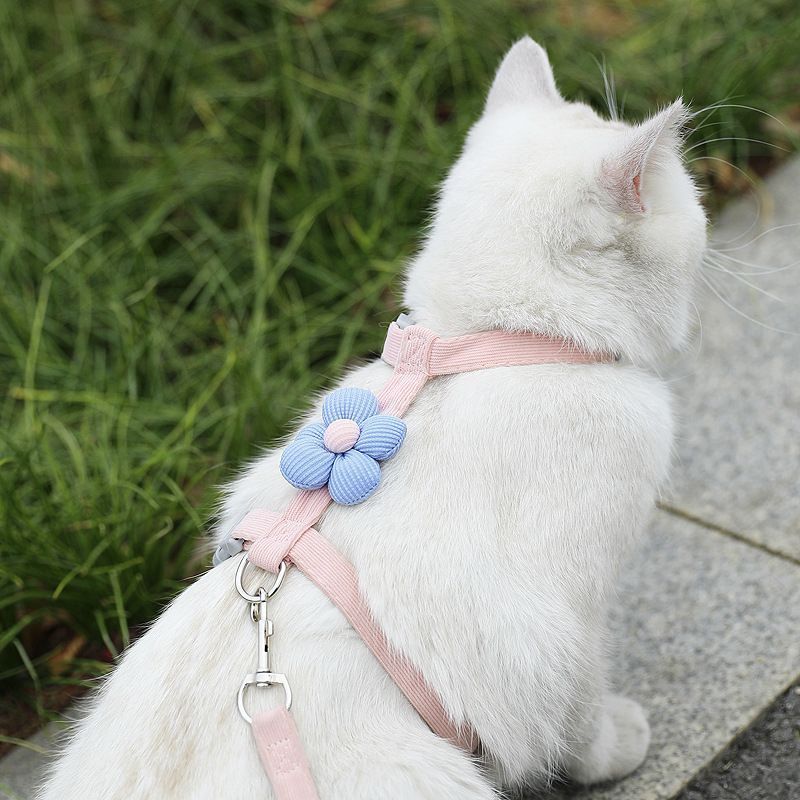 Pet Harness-pink+1.2m Leash+Size S