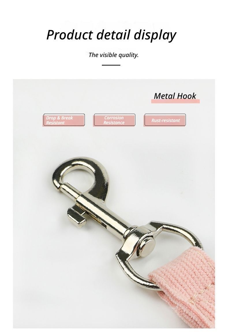 Pet Harness-pink+1.8m Leash+Size S