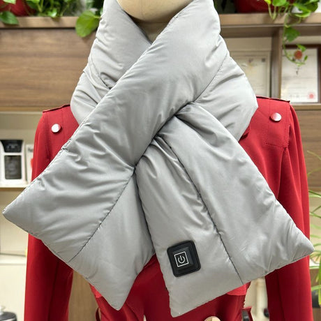 Rechargeable Thickened Heated Scarf Dark Gray.