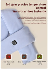 USB Graphene Heated Neck Warmer Light Blue-Gift Box Edition