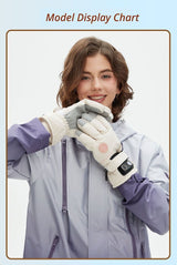 USB Heated Gloves for Outdoor White