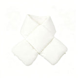 USB Heated White Duck Down Neck Warmer Beige