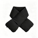 USB Heated White Duck Down Neck Warmer Black