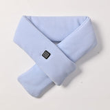 USB Rechargeable Graphene Heated Neck Warmer Light Blue