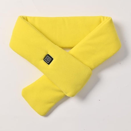 USB Rechargeable Graphene Heated Neck Warmer Yellow.