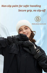 Winter Self-Heating Windproof Touchscreen Gloves-Blue and White