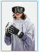 Winter Self-Heating Windproof Touchscreen Gloves-Blue Black