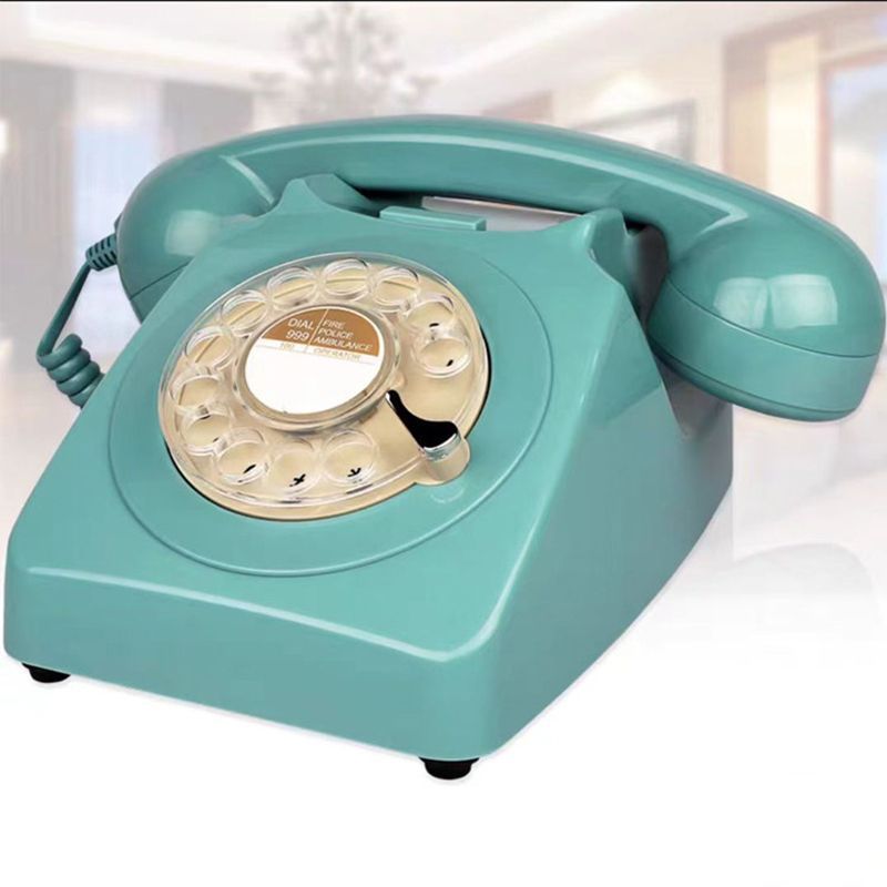 Wireless Bluetooth Desk Phone Style 1-Sky Blue