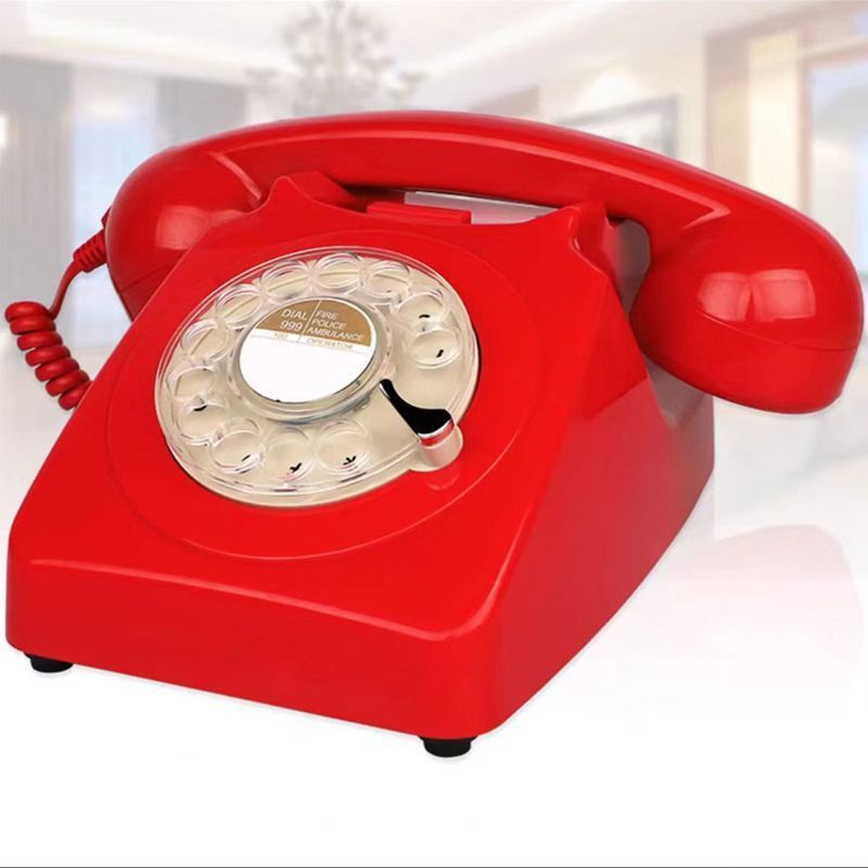 Wireless Bluetooth Desk Phone Style 2-blue