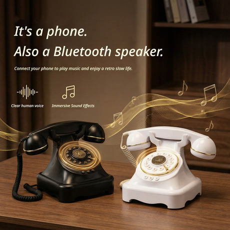 Wireless Bluetooth Landline Black.