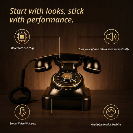 Wireless Bluetooth Landline White.