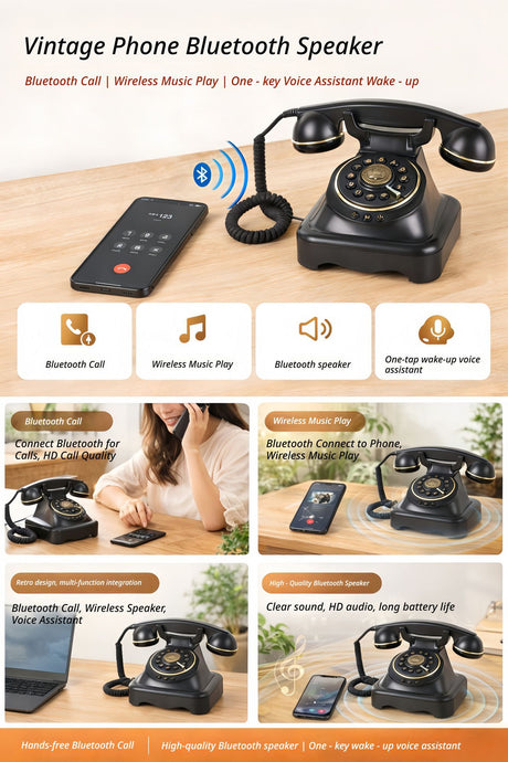 Wireless Bluetooth Landline White.