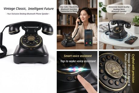 Wireless Bluetooth Landline White.