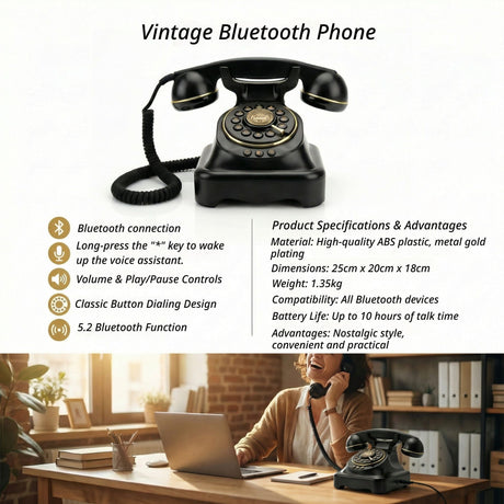 Wireless Bluetooth Landline White.