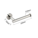 Bathroom Mirror Chrome Stainless Steel Toilet Paper Roll Tissue Holder Rack Kit