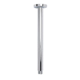 WELS Chrome Large 16" Round Rain Shower Head 300mm Ceiling Dropper Extension Arm Set