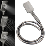 WELS Gun Metal Twin Shower Head Square Set 12" Rain Handheld Sliding Rail Diverter Wall Mixer