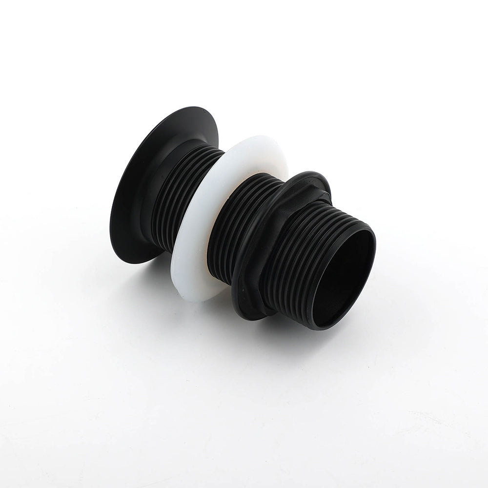 Matt Black Watermark 32mm Pop Up Push Brass Waste Plug No Overflow Basin Drain
