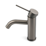 WELS Gun Metal Grey Kitchen Laundry Round Basin Mixer Vanity Sink Faucet Tap Set