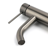 WELS Gun Metal Grey Kitchen Laundry Round Basin Mixer Vanity Sink Faucet Tap Set