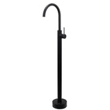 Matt Black Indoor Bathtub Filler Free Standing Mixer Faucet Tap Spout Watermark